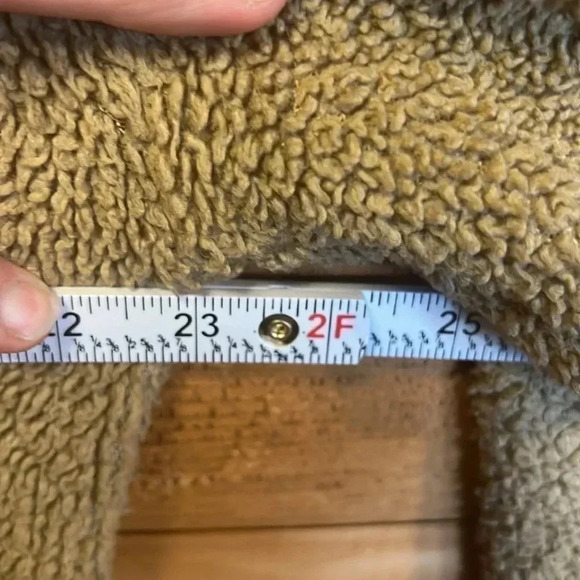 WOMENS PACSUN 1/4 zip‎ Fuzzy hooded sweatshirt.  Size Medium. - Picture 2 of 7